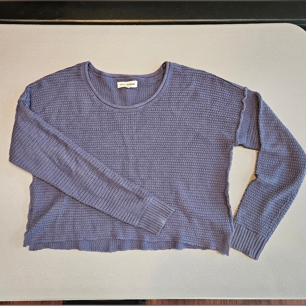 Cozy Super Soft Blue Knit Sweater / SMALL/ Lucky Brand